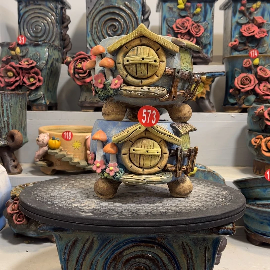 陶瓷福利573 号陶然花盆