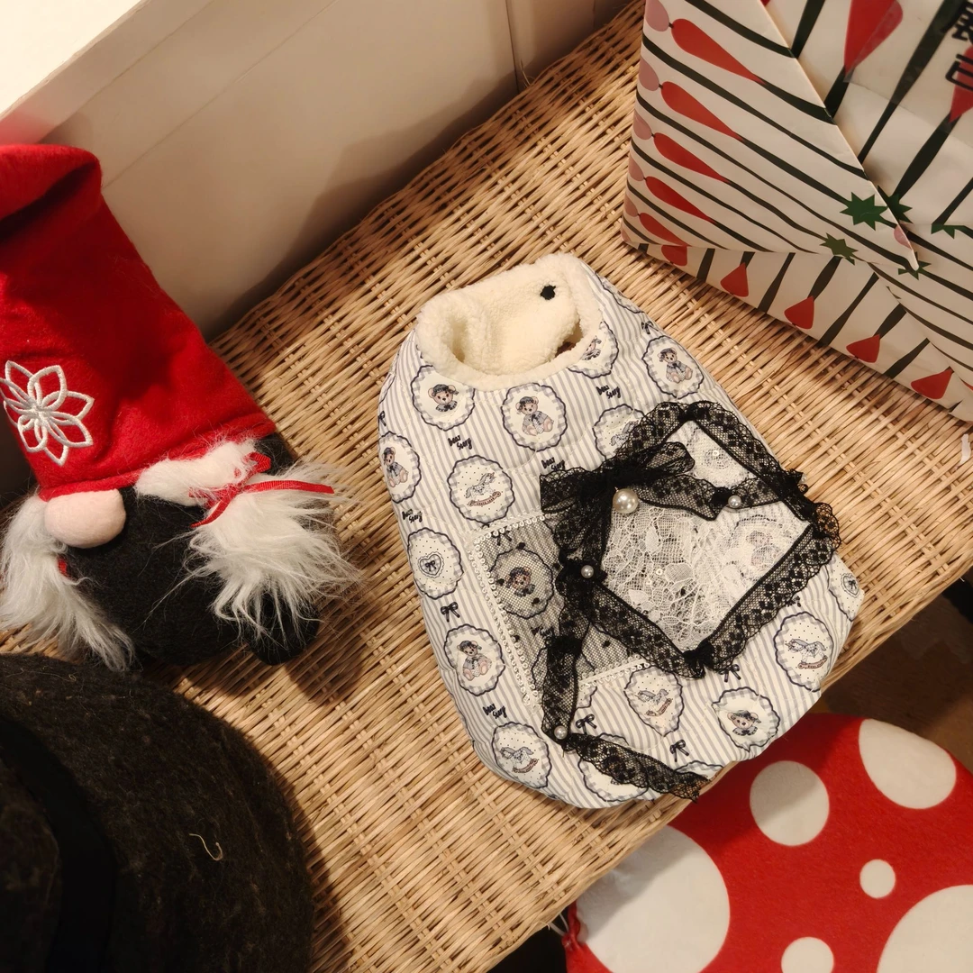 宠物小狗狗衣服秋冬款泰迪比熊猫咪新年加厚棉袄