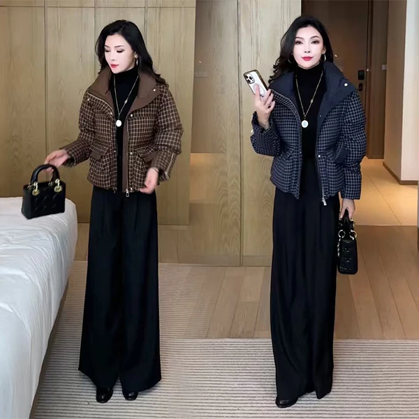 【季颜品牌】冬季新品穿搭面包服气质显瘦休闲时尚宽松外套156