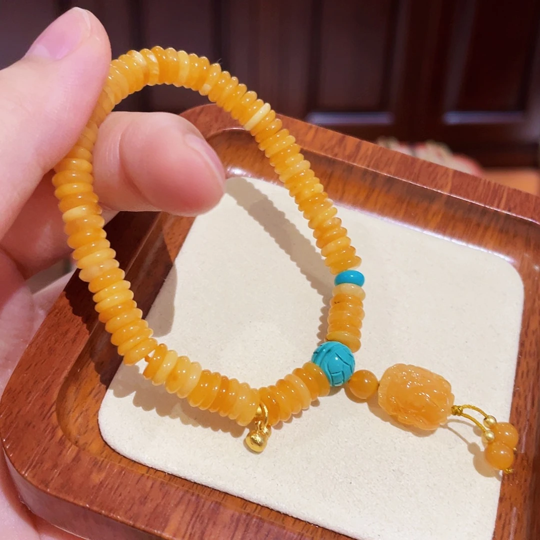 蜜蜡手链未镶嵌手串