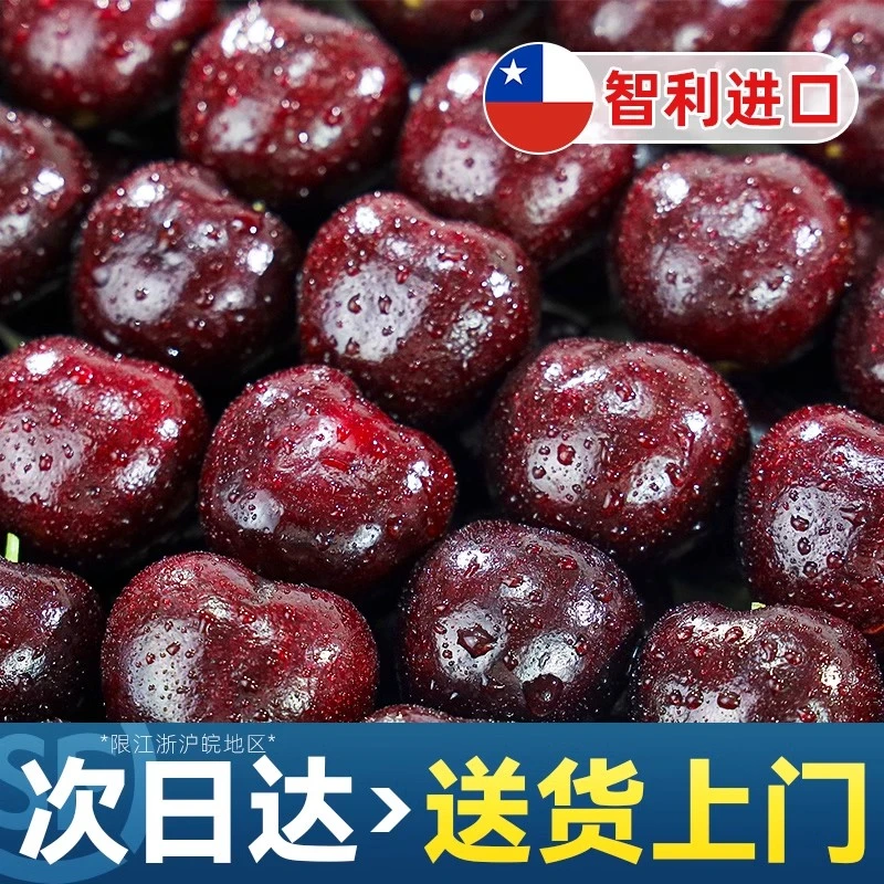 【蜜老板】智利进口车厘子5斤原箱1J-4JJJJ进口樱桃海运 内附果径卡