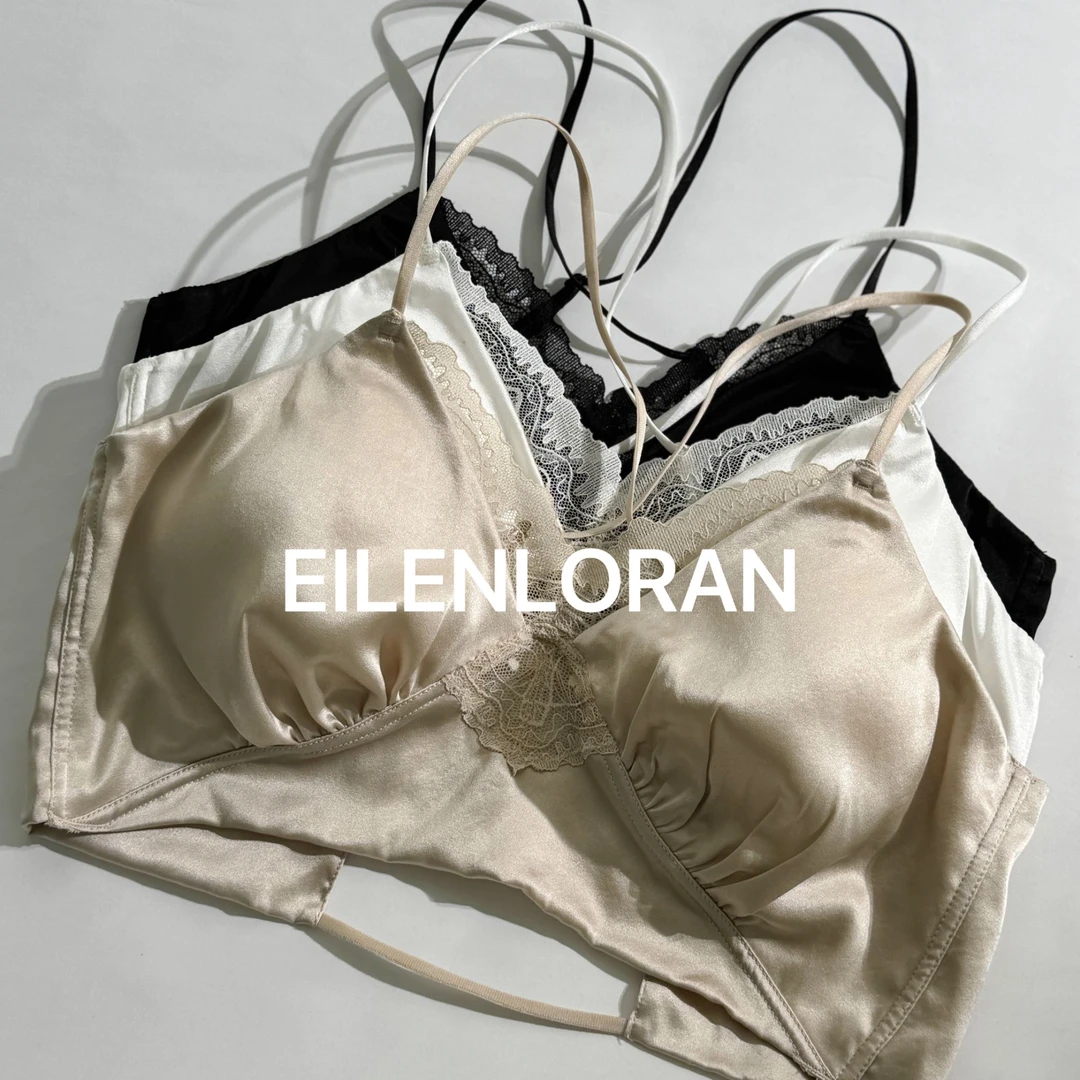 2025春季新款女士桑蚕丝无钢圈蕾丝内搭文胸WX-943