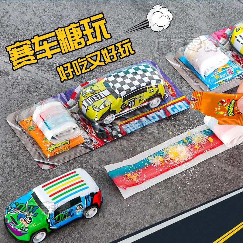 林氏兄弟缤纷果汁卷软糖+跳跳糖+新款赛车好吃又好玩赛车糖玩零食