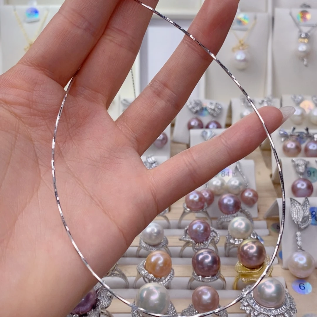 淡水珍珠银S925镶嵌颈饰是***啊