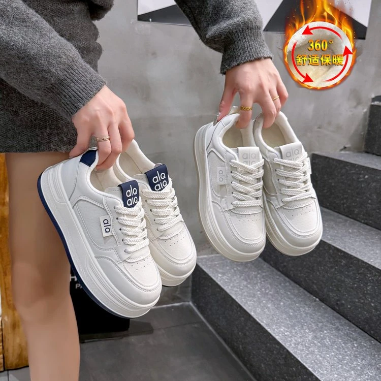 2025秋冬小白鞋新款韩版ins潮女学生厚底增高板鞋休闲鞋807