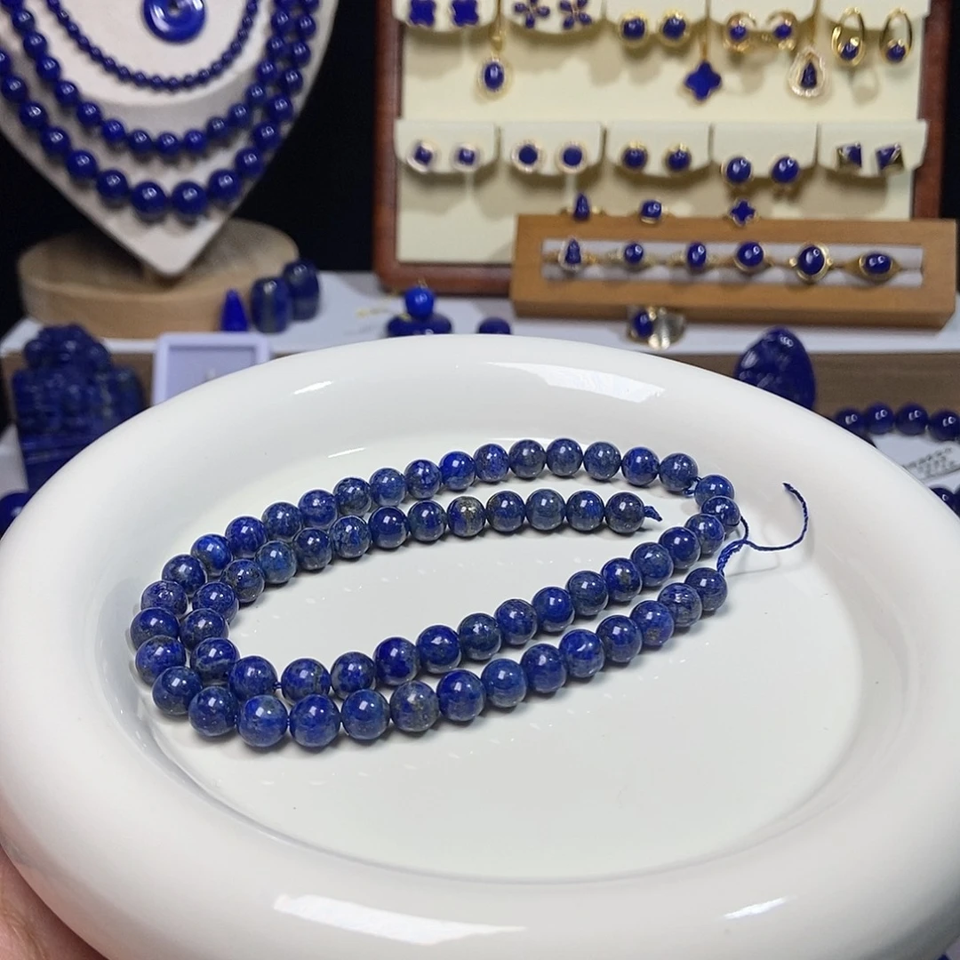 青金石未镶嵌 6mm+半成品 长串