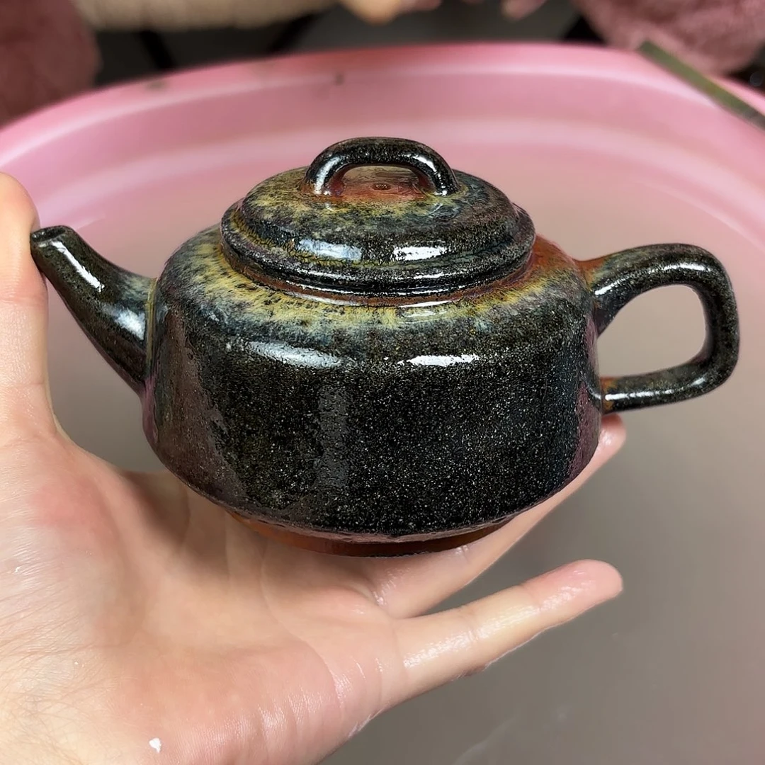 壶柴烧紫砂汉君壶