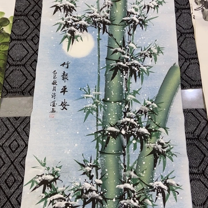 枕书斋画廊的直播间