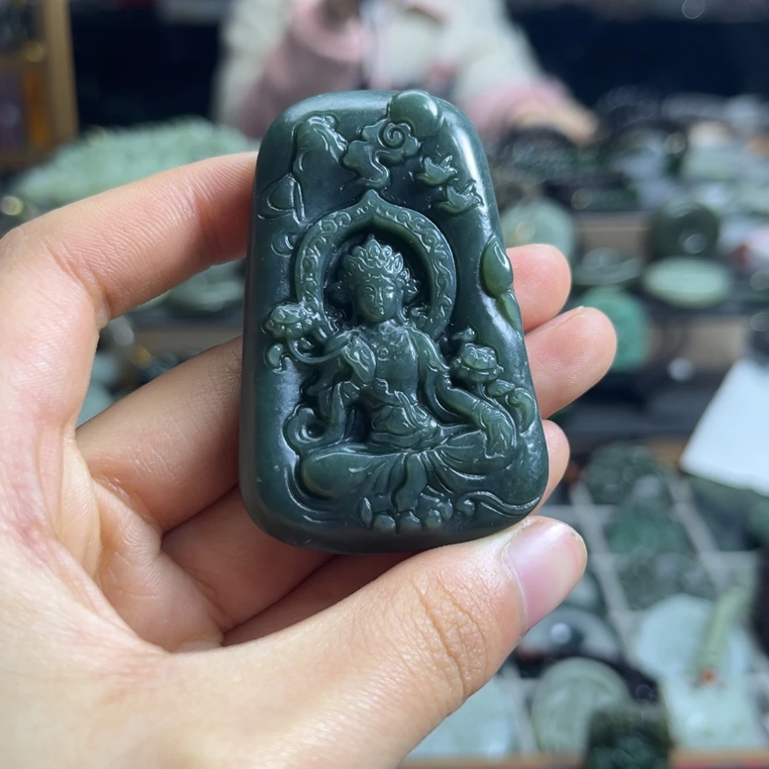 和田玉未镶嵌颈饰