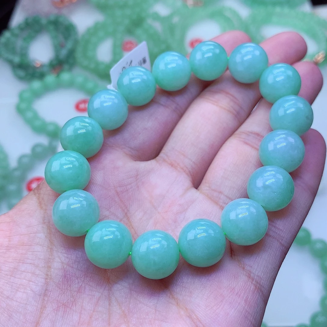 翡翠未镶嵌毛衣链卡13