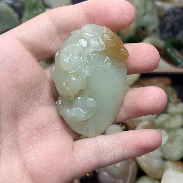 和田玉未镶嵌挂件