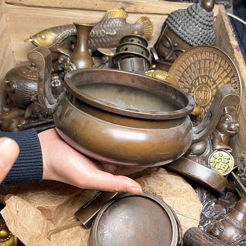 铜制工艺摆件把玩