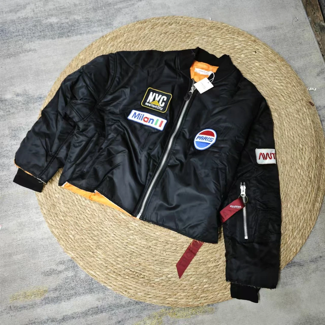 唯琳剪标 8仓B5-11款  黑色生边夹棉外套14