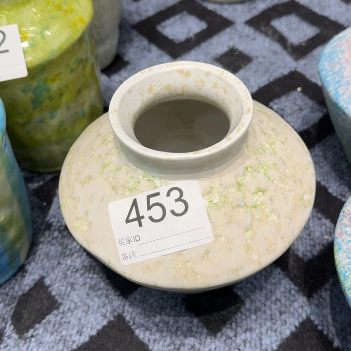 摆件景德镇高温花器编码453高18口6默认无孔