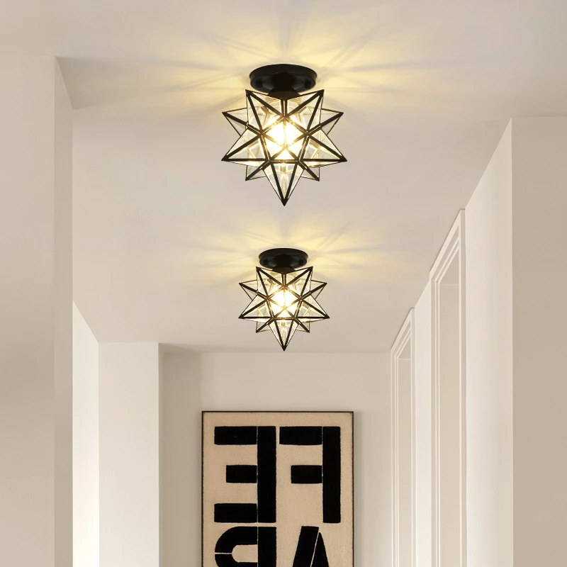 大观园过道灯北欧创意个性钻石阳台灯玄关简约现代走廊吸顶灯I271