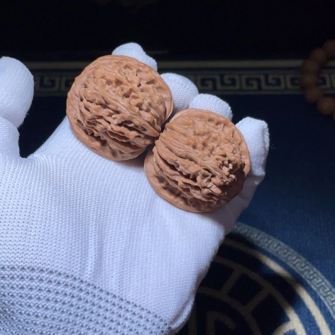 文玩核桃吊坠2号全品40粉红楼