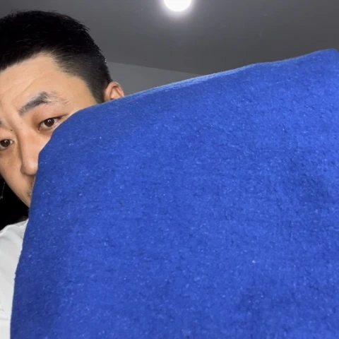 无纺布橙**条真丝布料