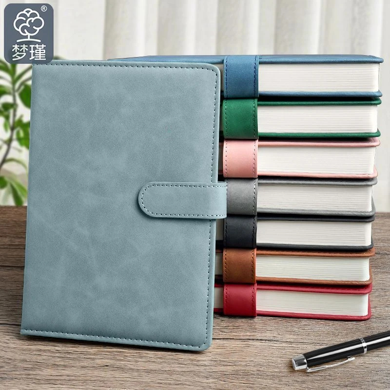 亲肤皮面A5笔记本皮面a5横线本记事本手账本横线高颜值海绵缝边