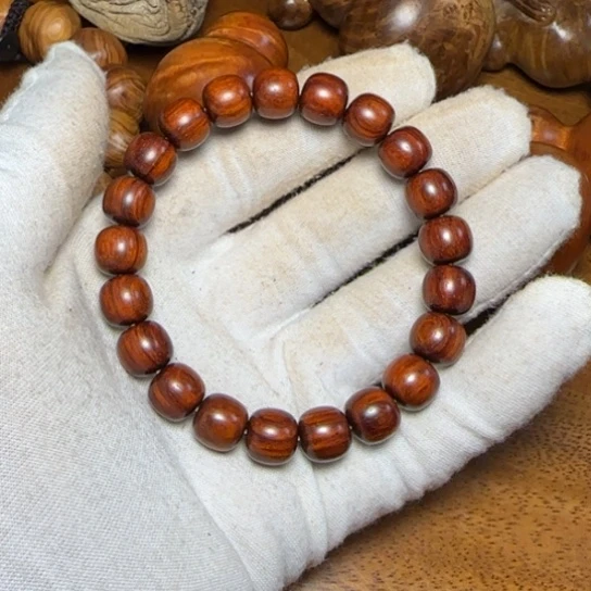 檀香紫檀（小叶紫檀）卖****）全陈化老料把件串