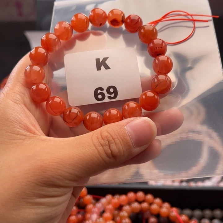 南红玛瑙未镶嵌多样性发货默认微瑕10mm