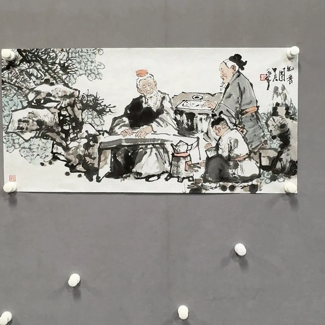 国画亲笔手绘放心去藏