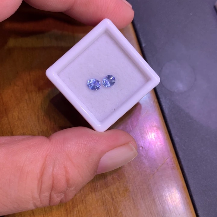 蓝宝石裸石未镶嵌裸石1对