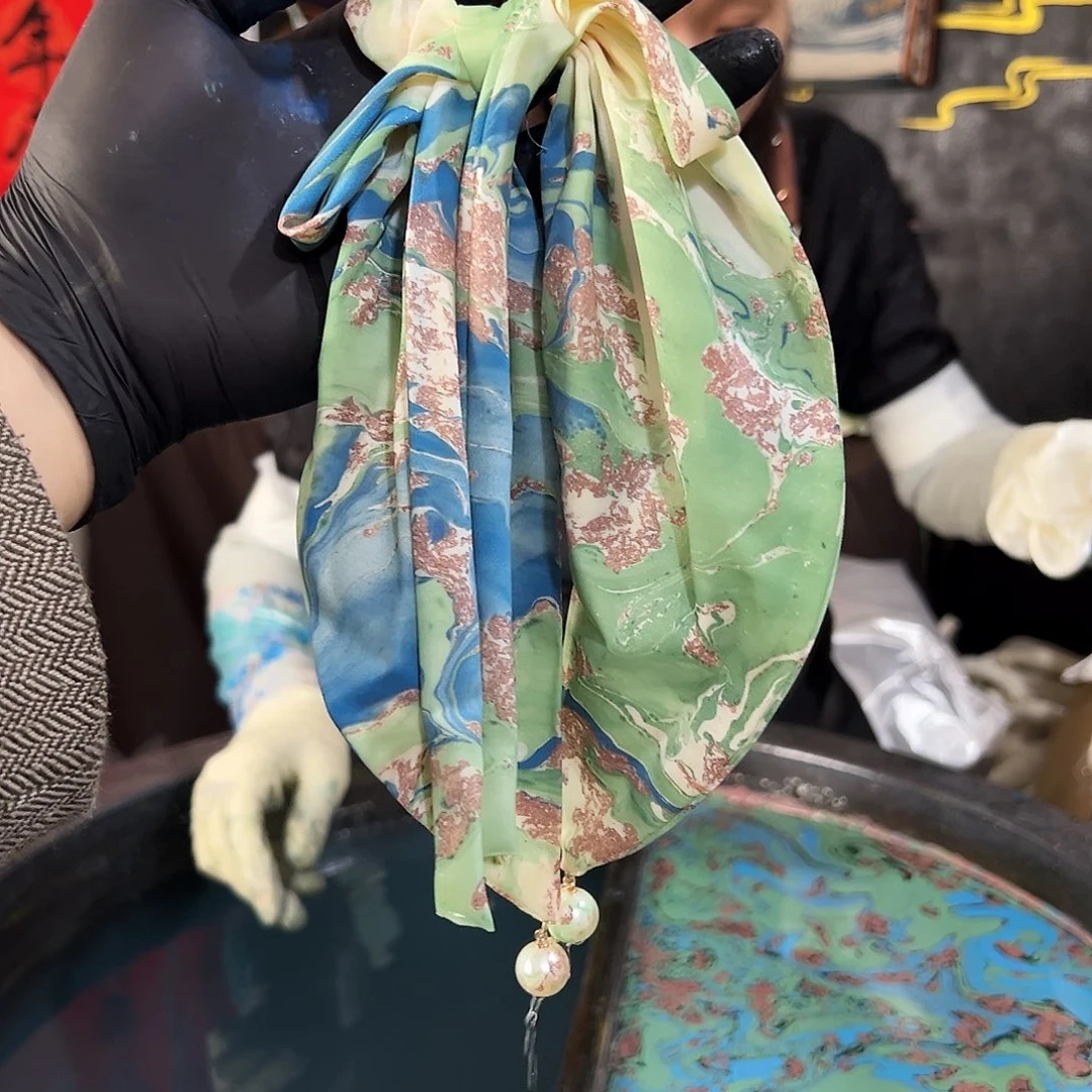 250兔耳朵发圈夏日荷塘