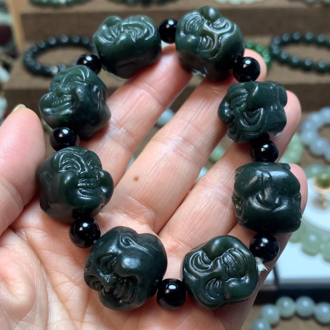 和田玉未镶嵌手链