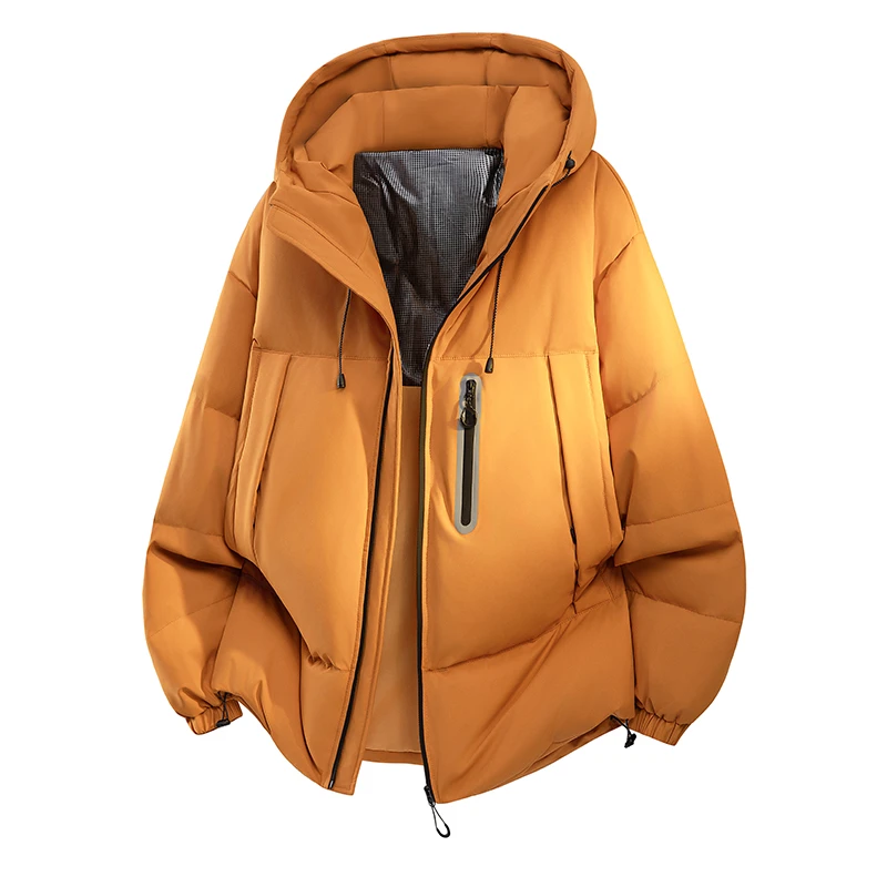 冬季短款户外羽绒服男士时尚休闲连帽潮流加厚保暖防风外套
