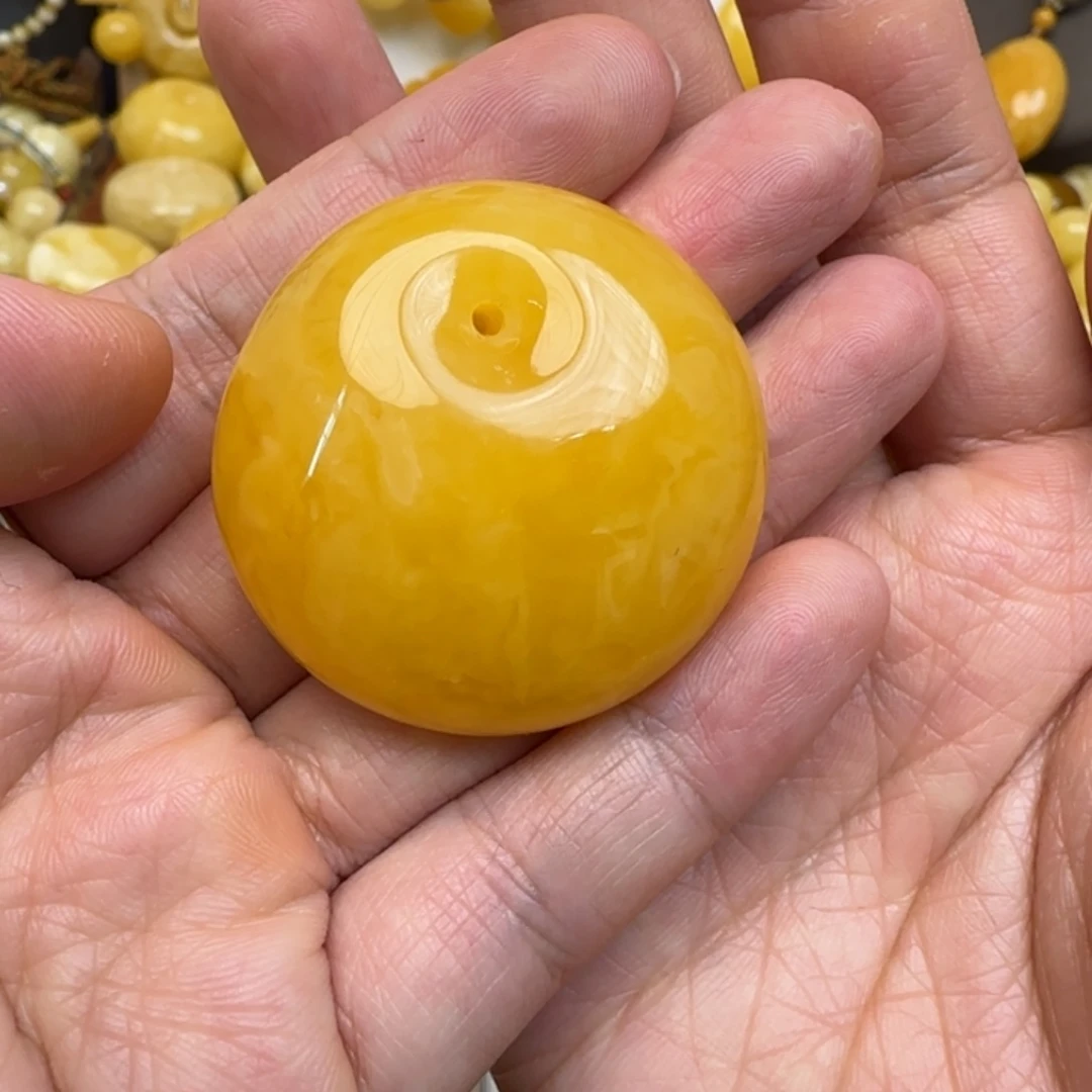 蜜蜡未镶嵌毛衣链天然蜜蜡