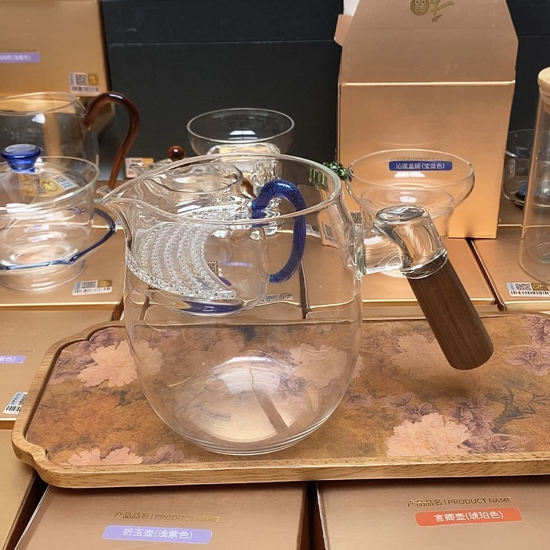 澄然器型煮茶器木把手