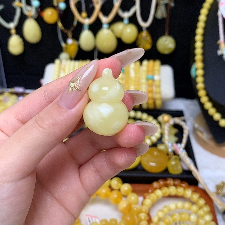 手链蜜蜡未镶嵌蜜蜡吊坠项链