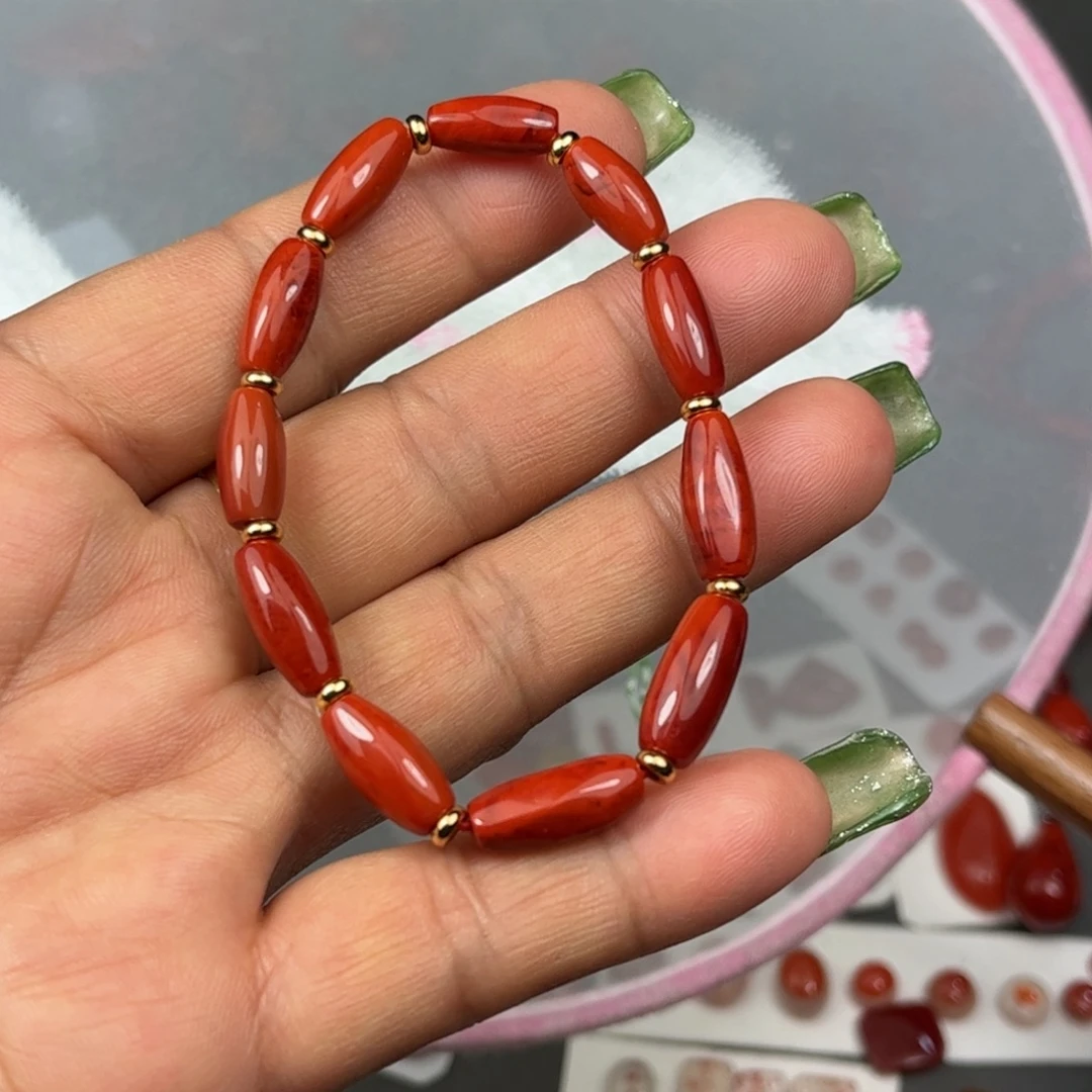 南红玛瑙未镶嵌手串