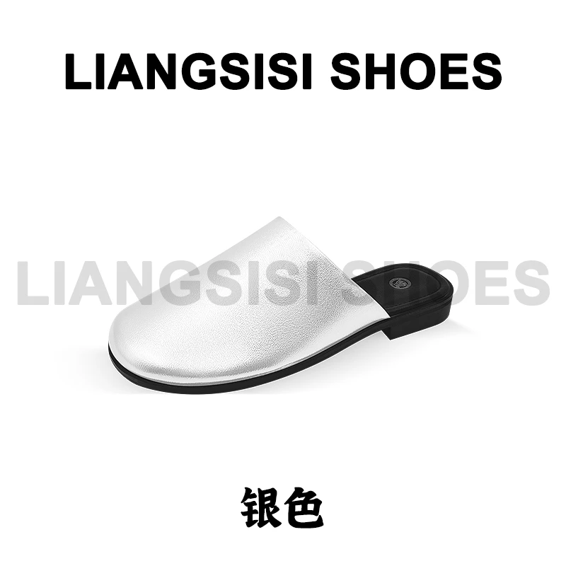 梁思思SHOES新款透气软底一脚蹬包头拖-M-7773