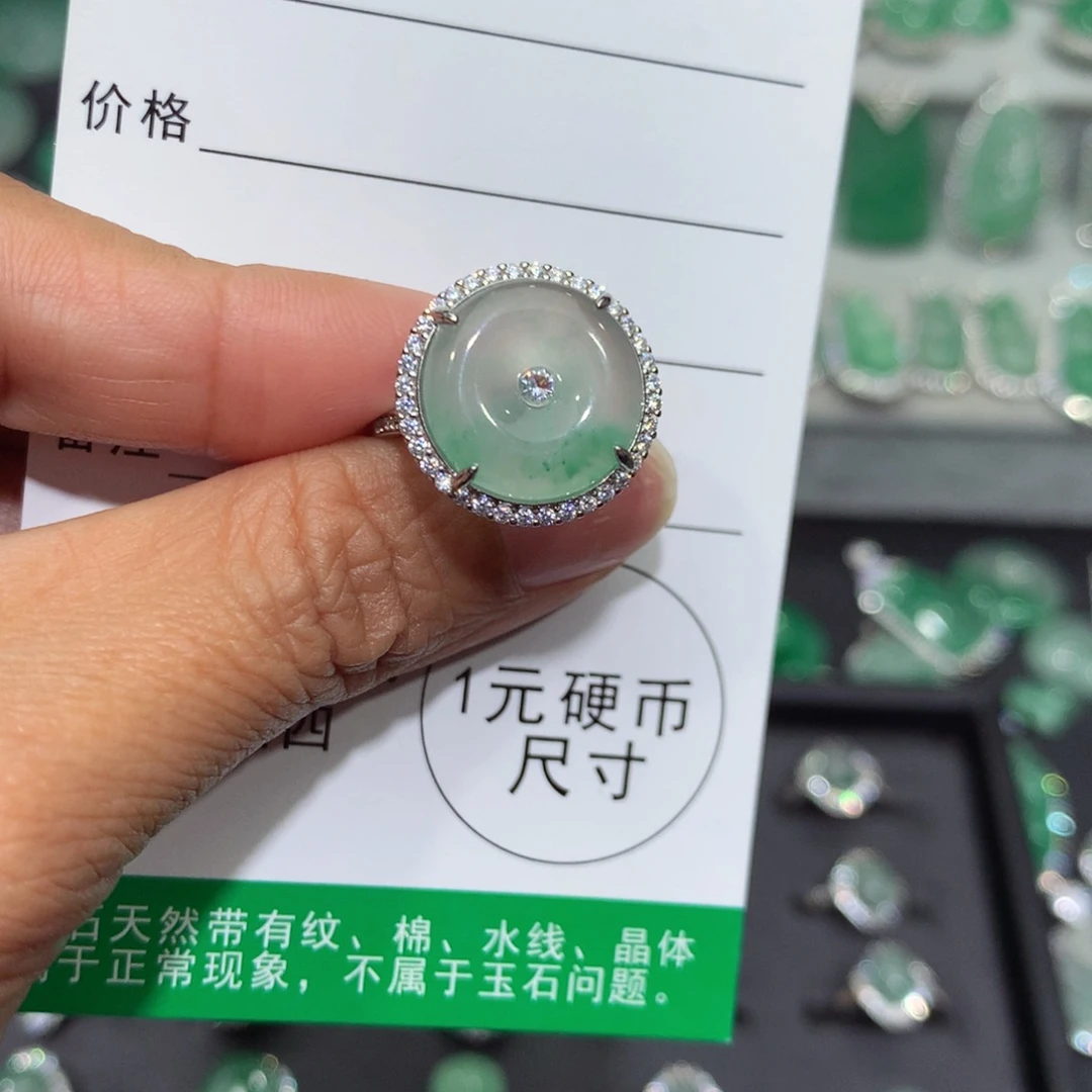 颈饰银S925镶嵌石英质玉