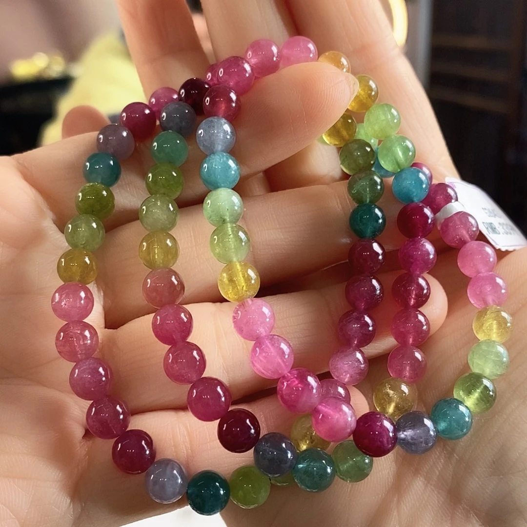 手链碧玺未镶嵌G2643三圈颜色微差