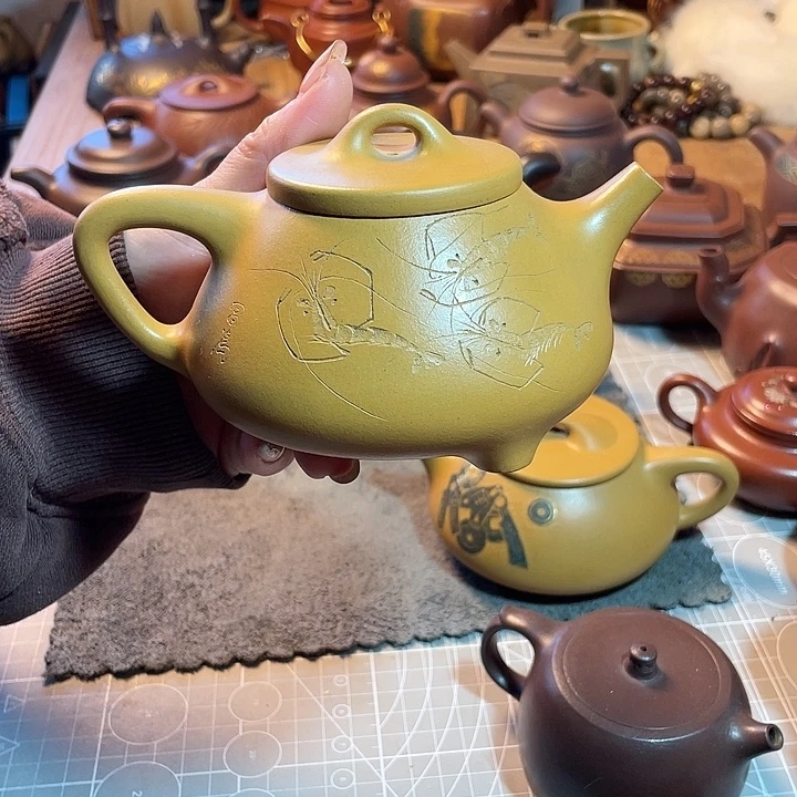 茶壶紫砂全手工黄金段泥