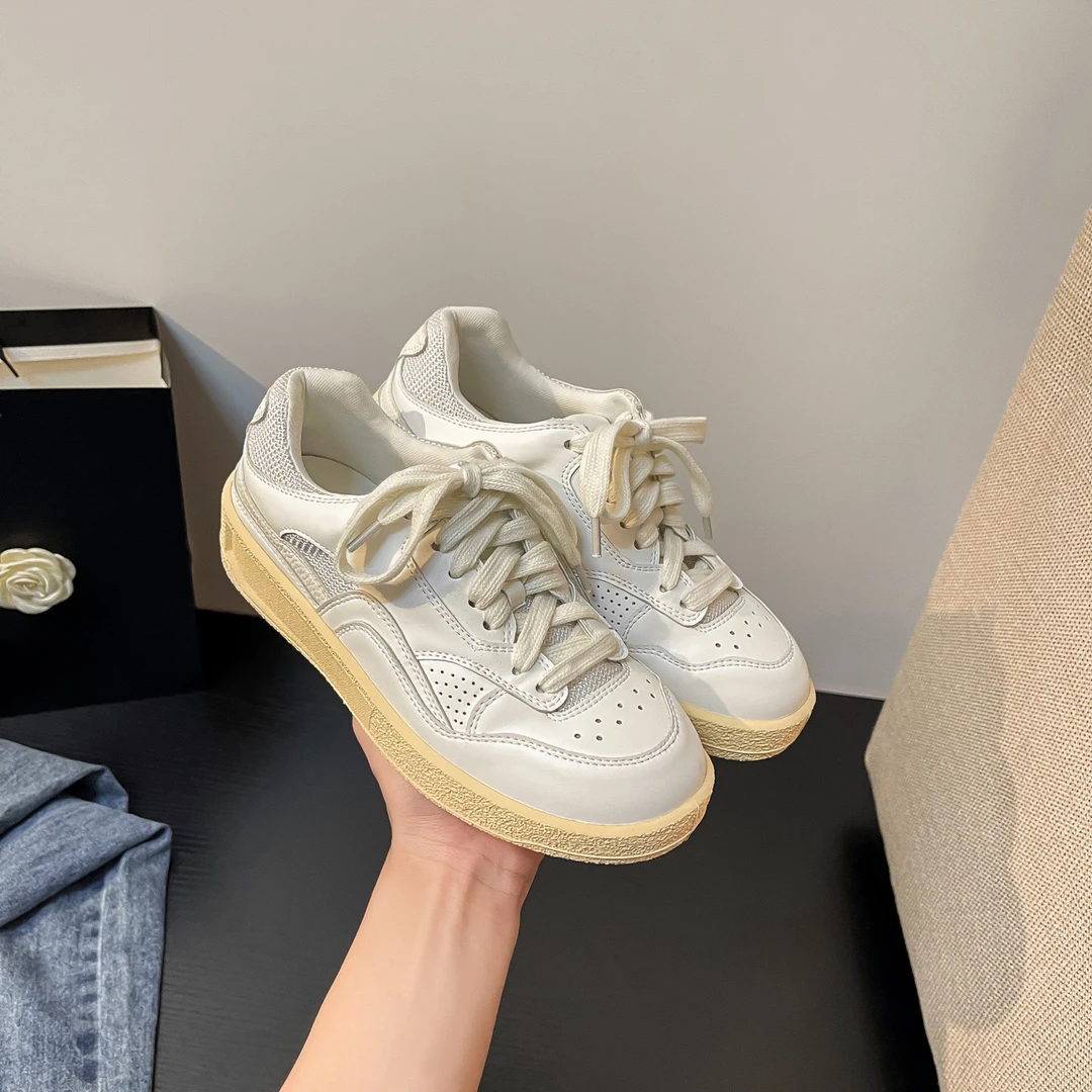 【春季新款2549】休闲运动厚底小白鞋女板鞋