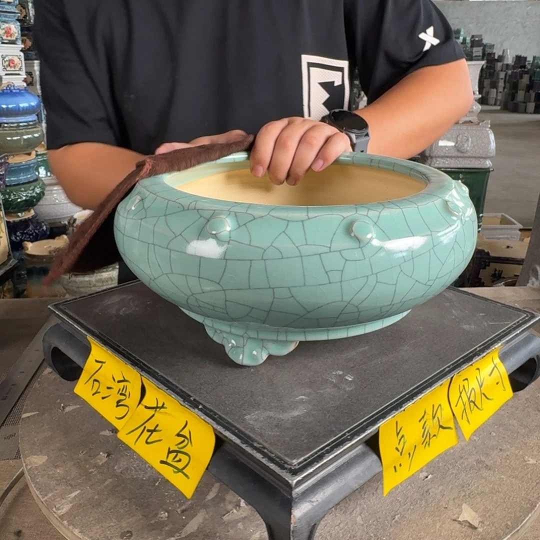 。一风堂石湾花盆 内20*7.5