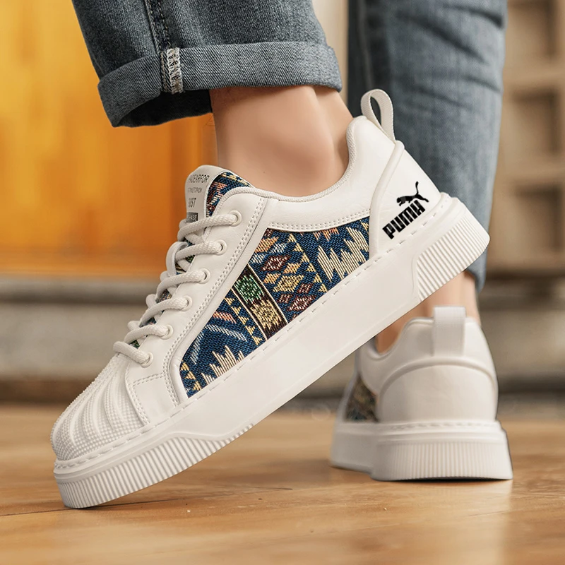 【品牌直发】彪男马鞋2025秋冬新款高级感增高潮流板鞋贝壳头小白鞋