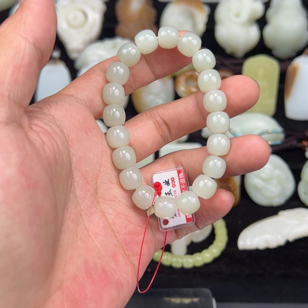 和田玉未镶嵌手链