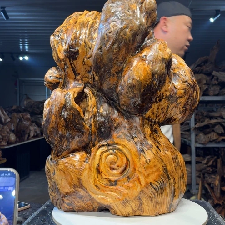 木神**木王一刀琥珀木68