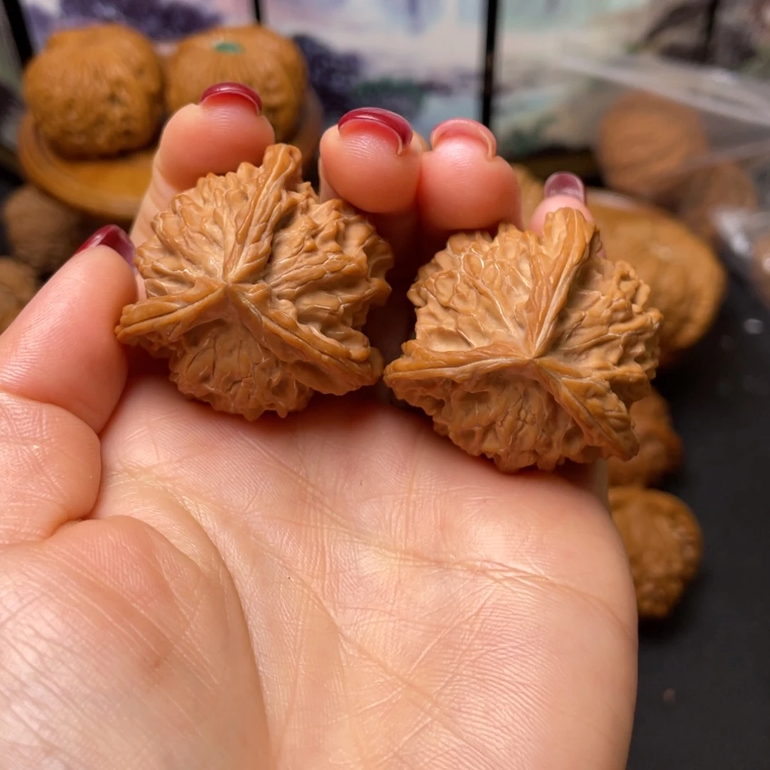 把件文玩核桃39全品三棱