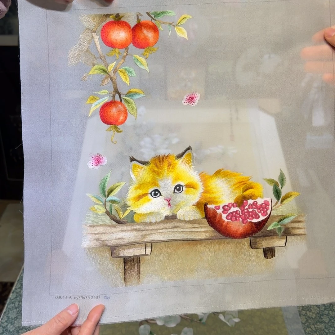 刺绣手工苏绣工艺单面绣片