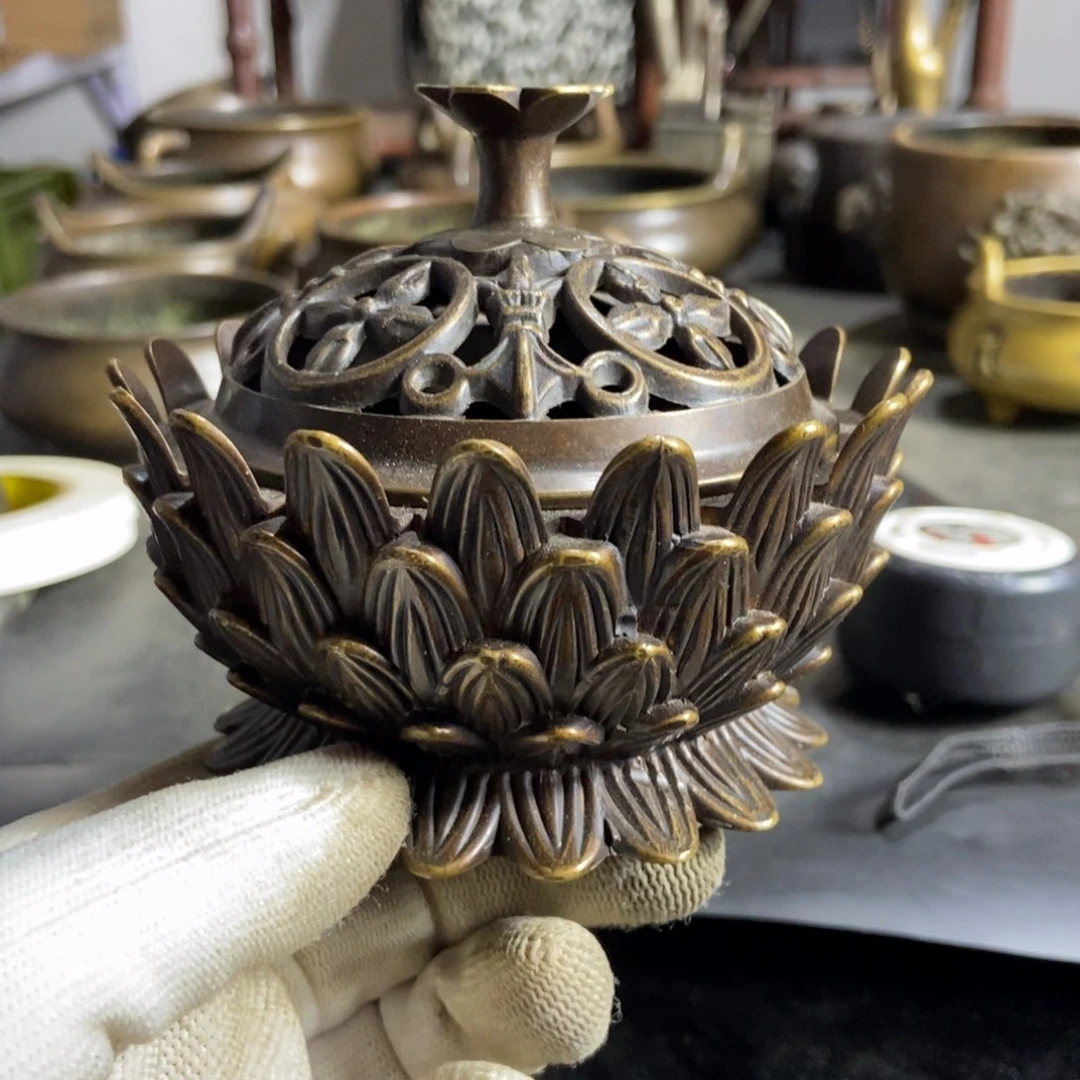 铜器工艺品摆件香炉摆件