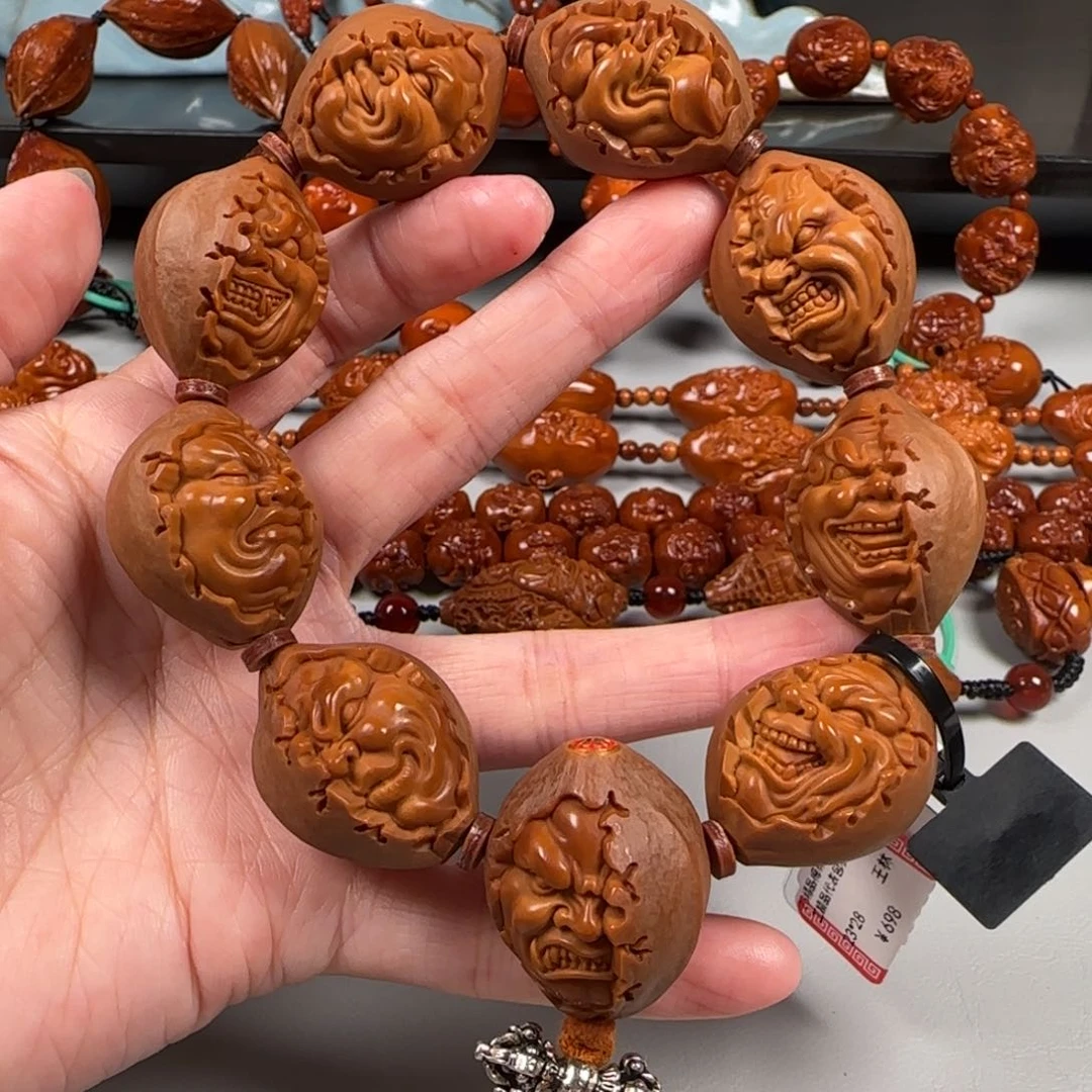 手串橄榄核23老油核包衣半面恶僧佛爷