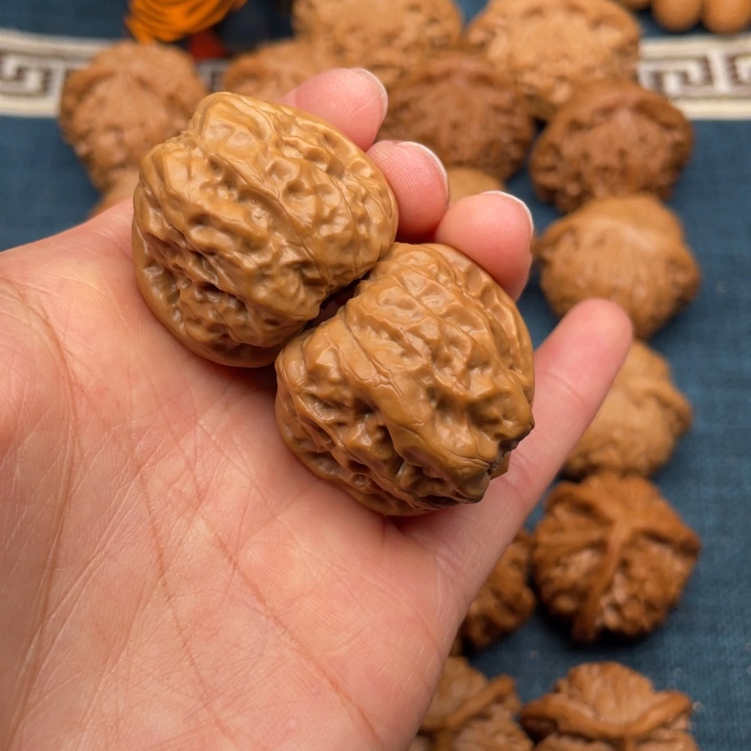 把件文玩核桃33全品肌肉蛙手捻