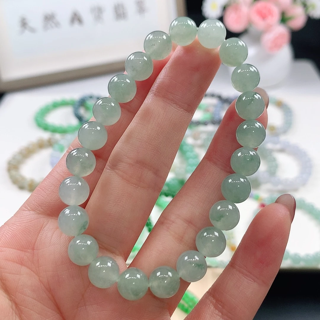 翡翠未镶嵌手链手链8mm