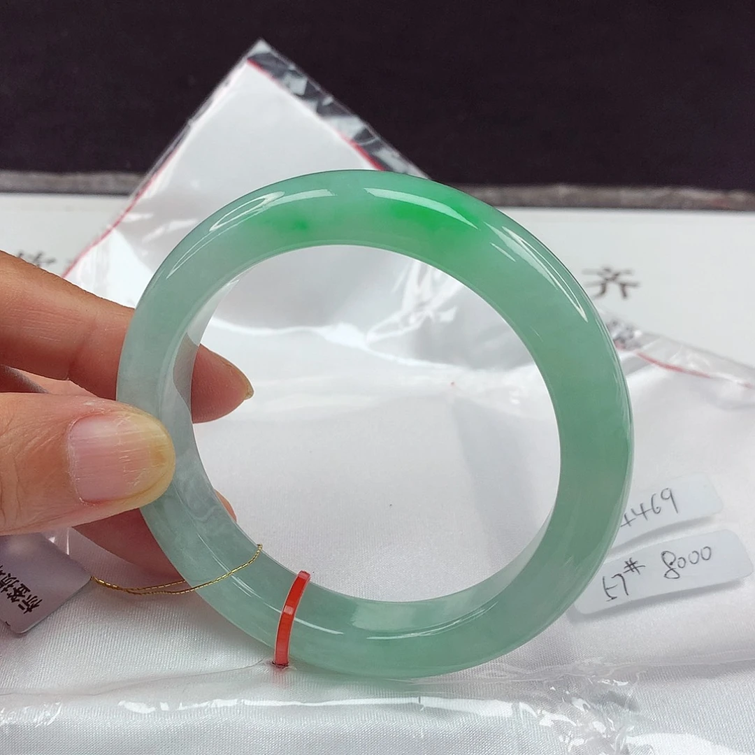 翡翠手镯未镶嵌57圈4469
