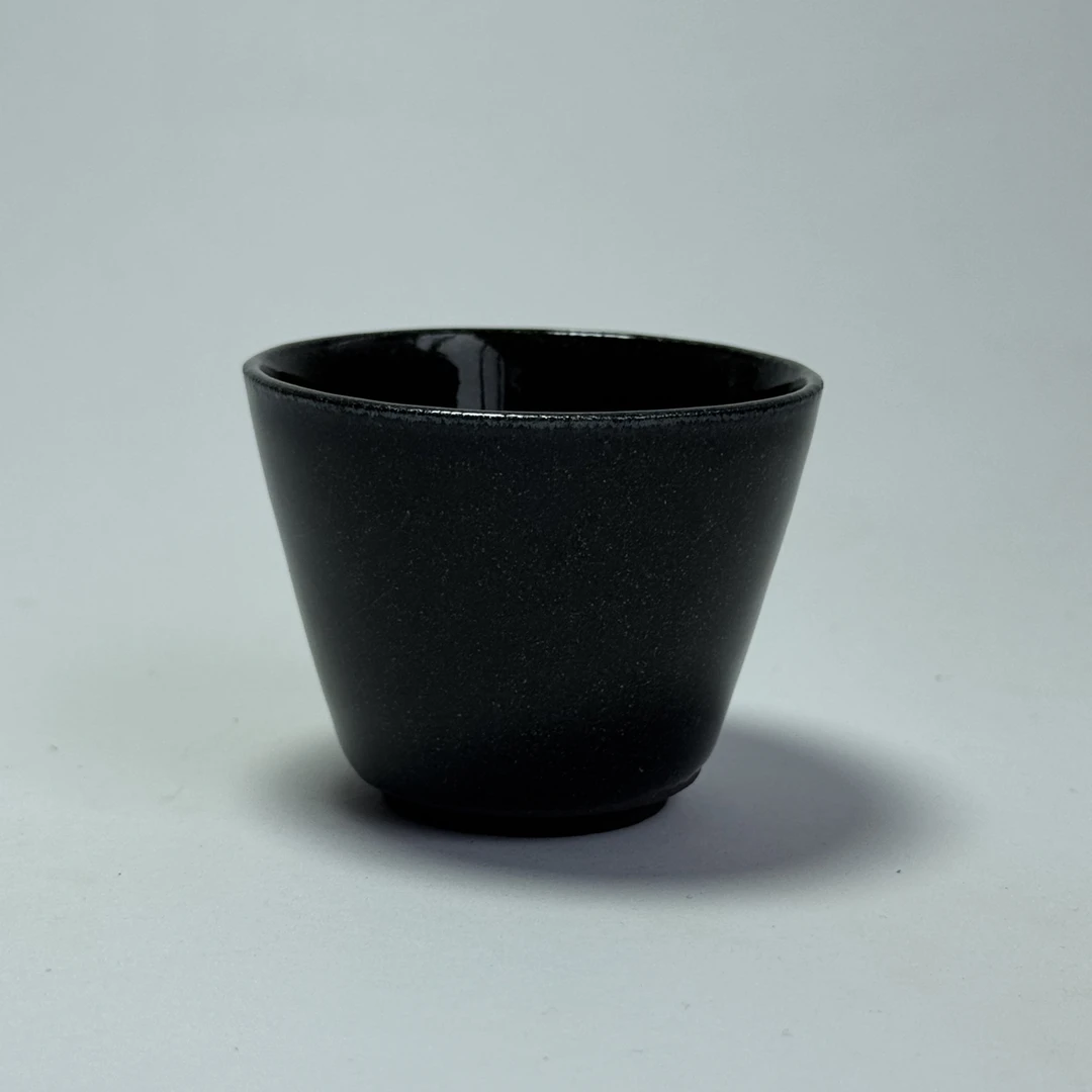 高铁胎建盏茶末釉主人杯